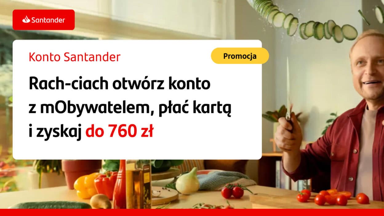 santander 760 zł za konto